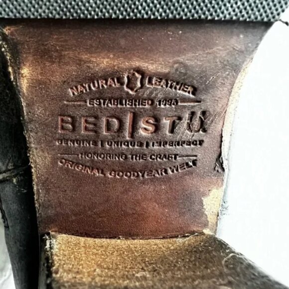 Cobbler Ankle Booties Genuine Natural Leather Handmade Distressed - Picture 9 of 15